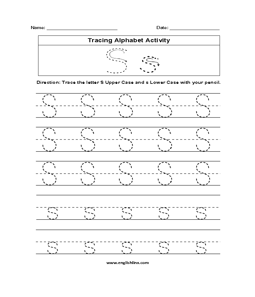 19 Cool Letter S Worksheets | Kittybabylove with regard to S Letter Tracing Worksheet