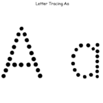 482 Letter A Free Clipart regarding Tracing Letters Clipart