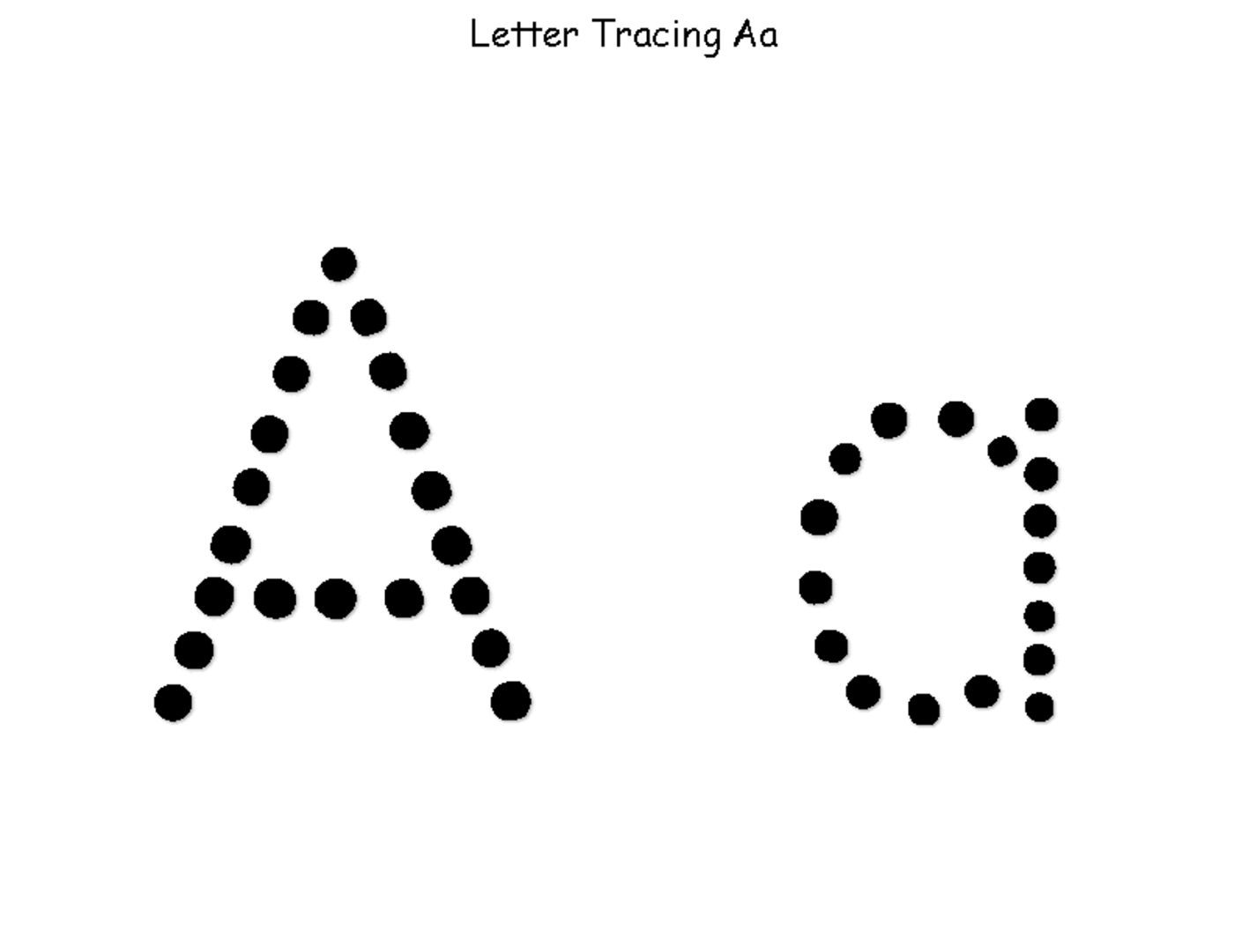 482 Letter A Free Clipart regarding Tracing Letters Clipart