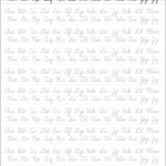 5 Printable Cursive Handwriting Worksheets For Beautiful for Practice Tracing Cursive Letters