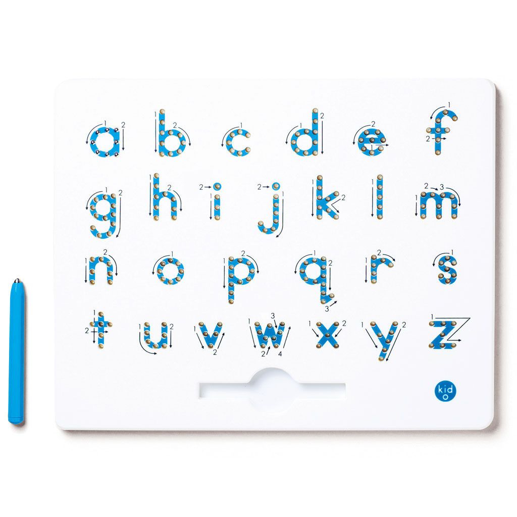 A To Z Magnatab Lowercase Letters Kid O | Lowercase A, Lower throughout Tracing Letters With Directional Arrows Font