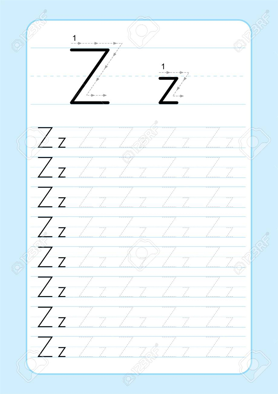 Abc Alphabet Letters Tracing Worksheet With Alphabet Letters intended for Tracing Alphabet Letters For Kindergarten