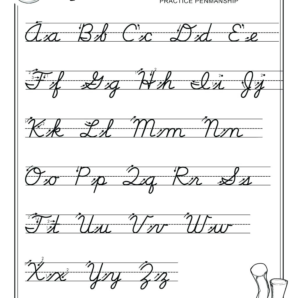 Abc Tracing Cursive Letters - TracingLettersWorksheets.com