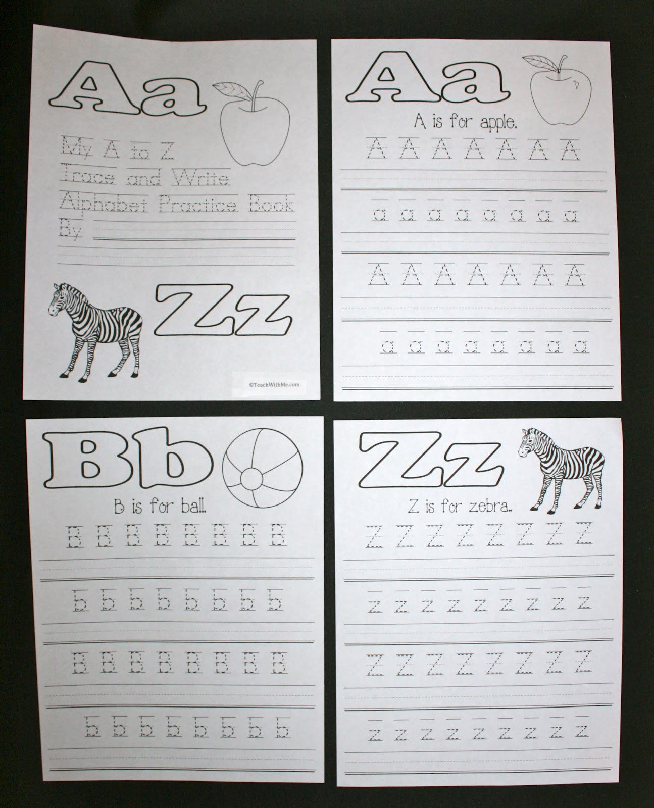 Abc Trace And Write Upper And Lowercase Letter Booklet pertaining to Tracing Letters Booklet