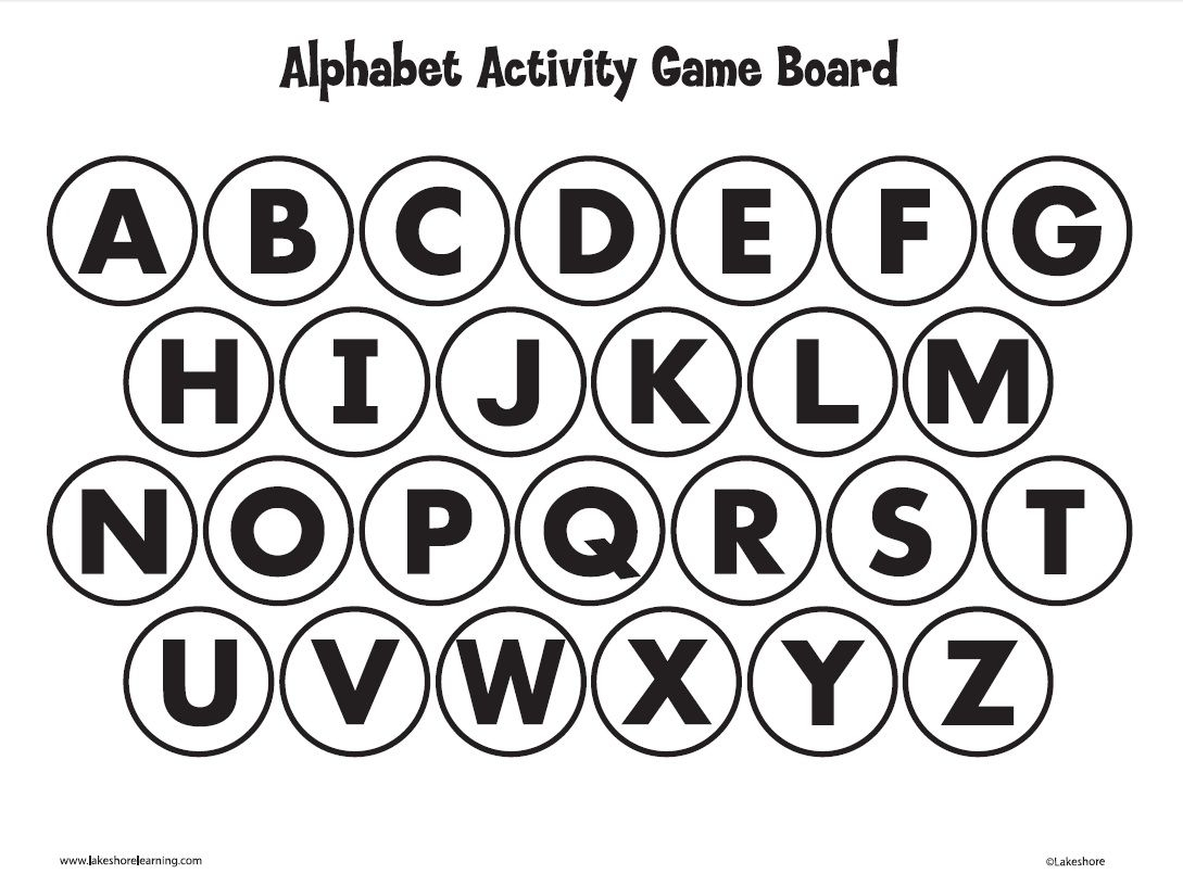 Alphabet Activity Game From Lakeshore Learning: Use Our Free with Lakeshore Tracing Letters