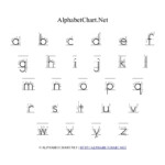 Alphabet Chart With Arrows In Lowercase | Alphabet Chart Net throughout Tracing Letters With Arrows