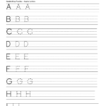 Alphabet Handwriting Practice Worksheet - Wpa.wpart.co for Practice Tracing Letters Worksheets