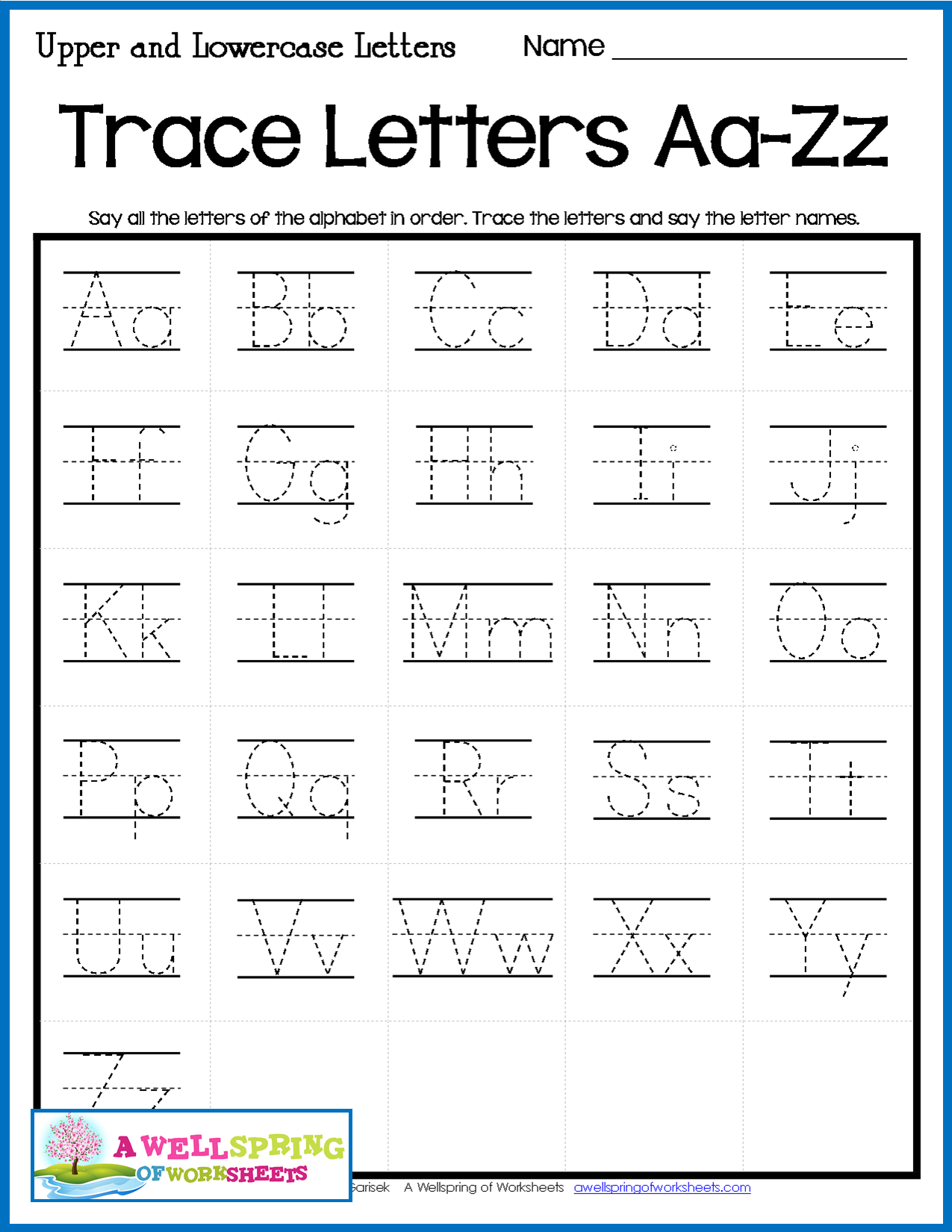 Practice Tracing Letters