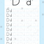 Alphabet Letters Tracing Worksheet Alphabet Letters Stock inside Tracing Letter Dd Worksheet