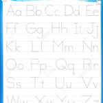 Alphabet Letters Tracing Worksheet With All Alphabet Letters with Tracing Worksheets For Kindergarten On Letters