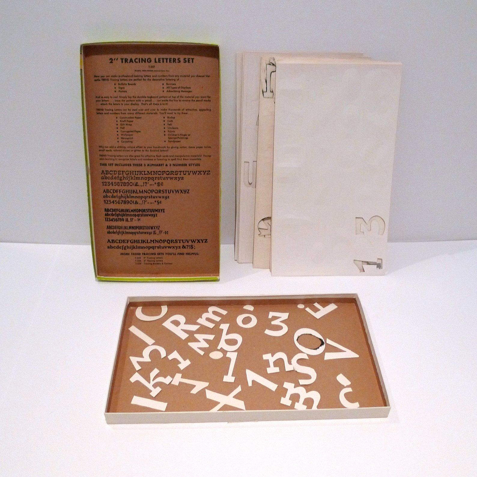 Alphabet &amp;amp; Numbers Stencils / Tracing Letters 2&amp;quot; Set In Box pertaining to Tracing Stencils Letters