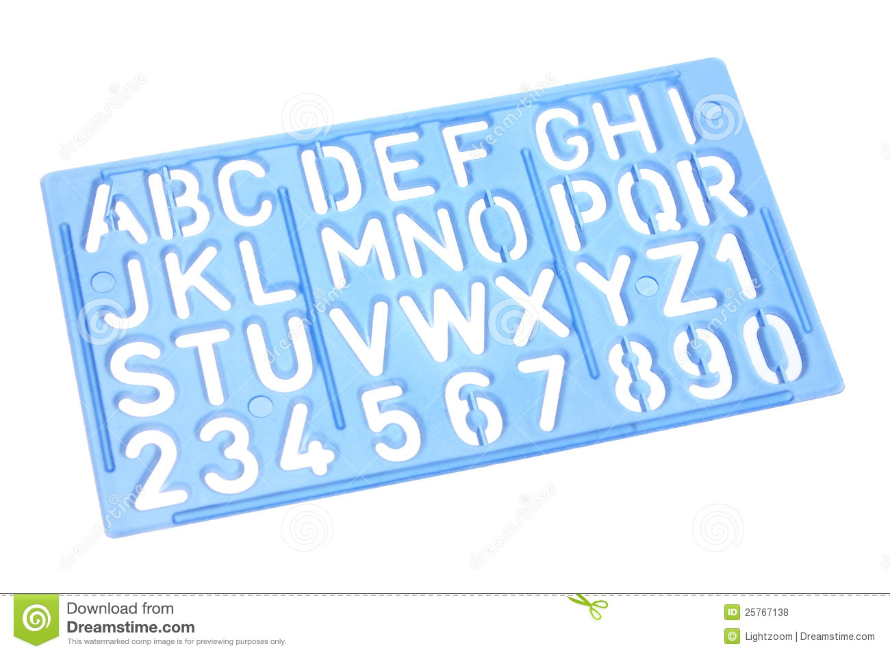 Alphabet Stencil Stock Photo. Image Of Plastic, Cutout pertaining to Tracing Stencils Letters