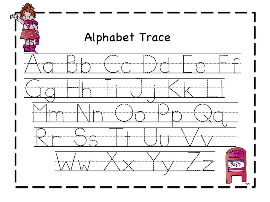 Alphabet Tracing - Google Search | Alphabet Tracing for Tracing Letters For Kindergarten