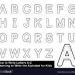 Alphabet Tracing Letters Step Step intended for Alphabet Tracing Letters Font