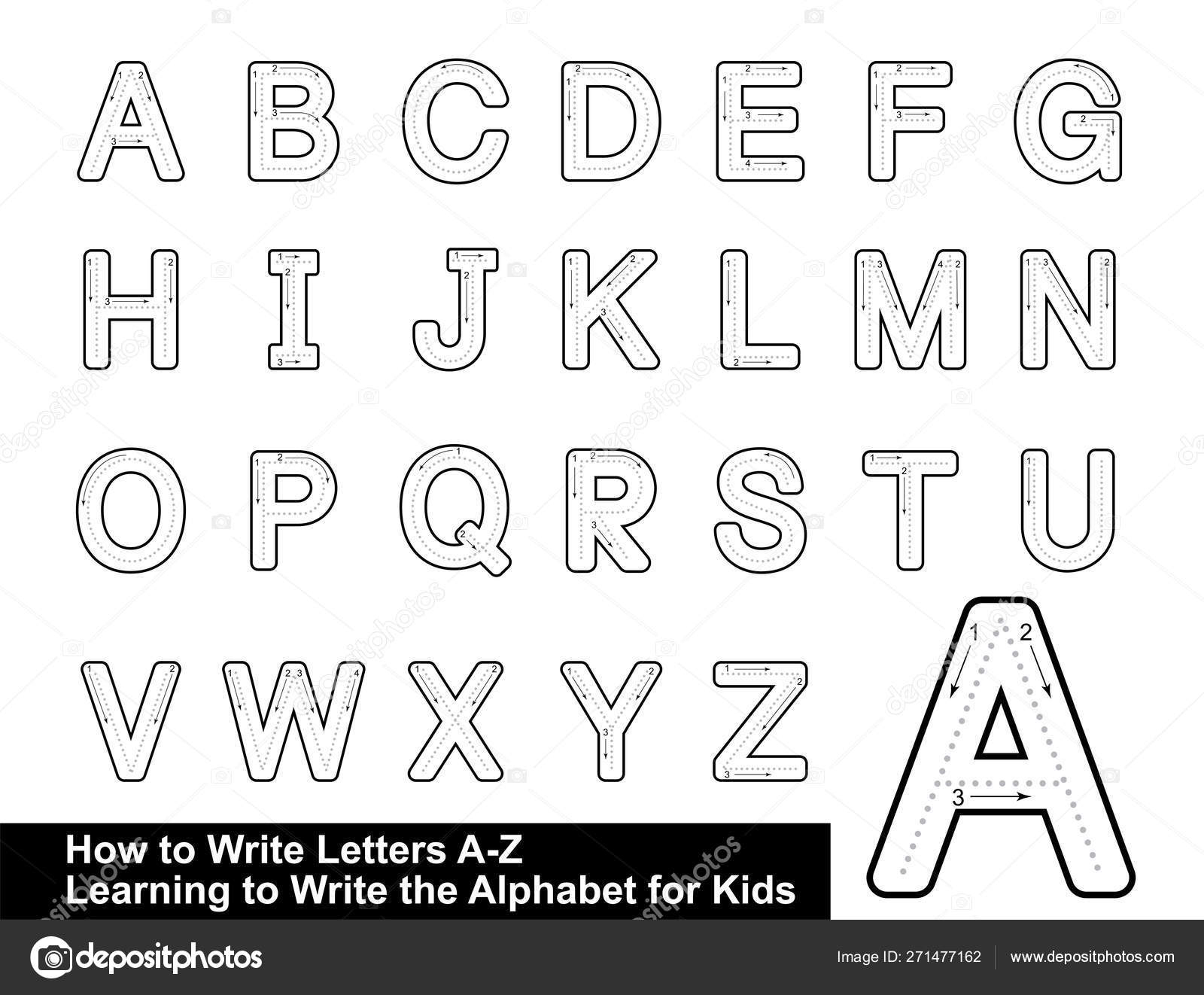 Alphabet Tracing Letters Step Step Letter Tracing Write intended for Writing Tracing Letters