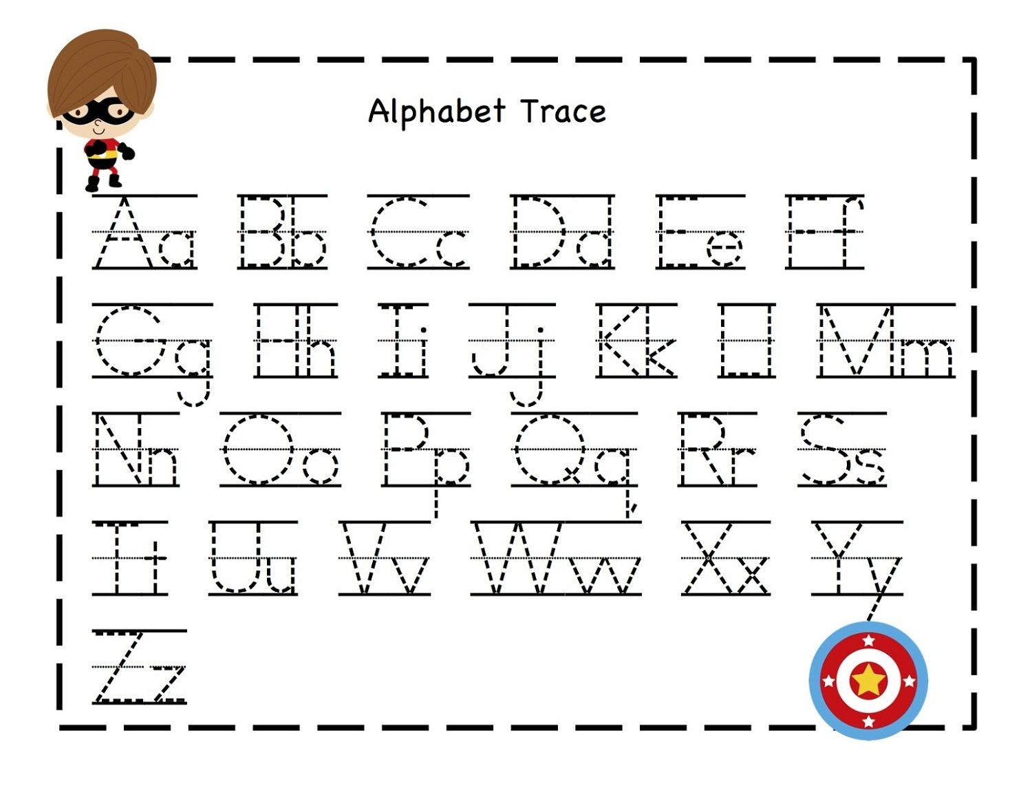 Alphabet Tracing Pages For Kids&amp;#039; Exercise! | Dear Joya pertaining to Practice Tracing Alphabet Letters