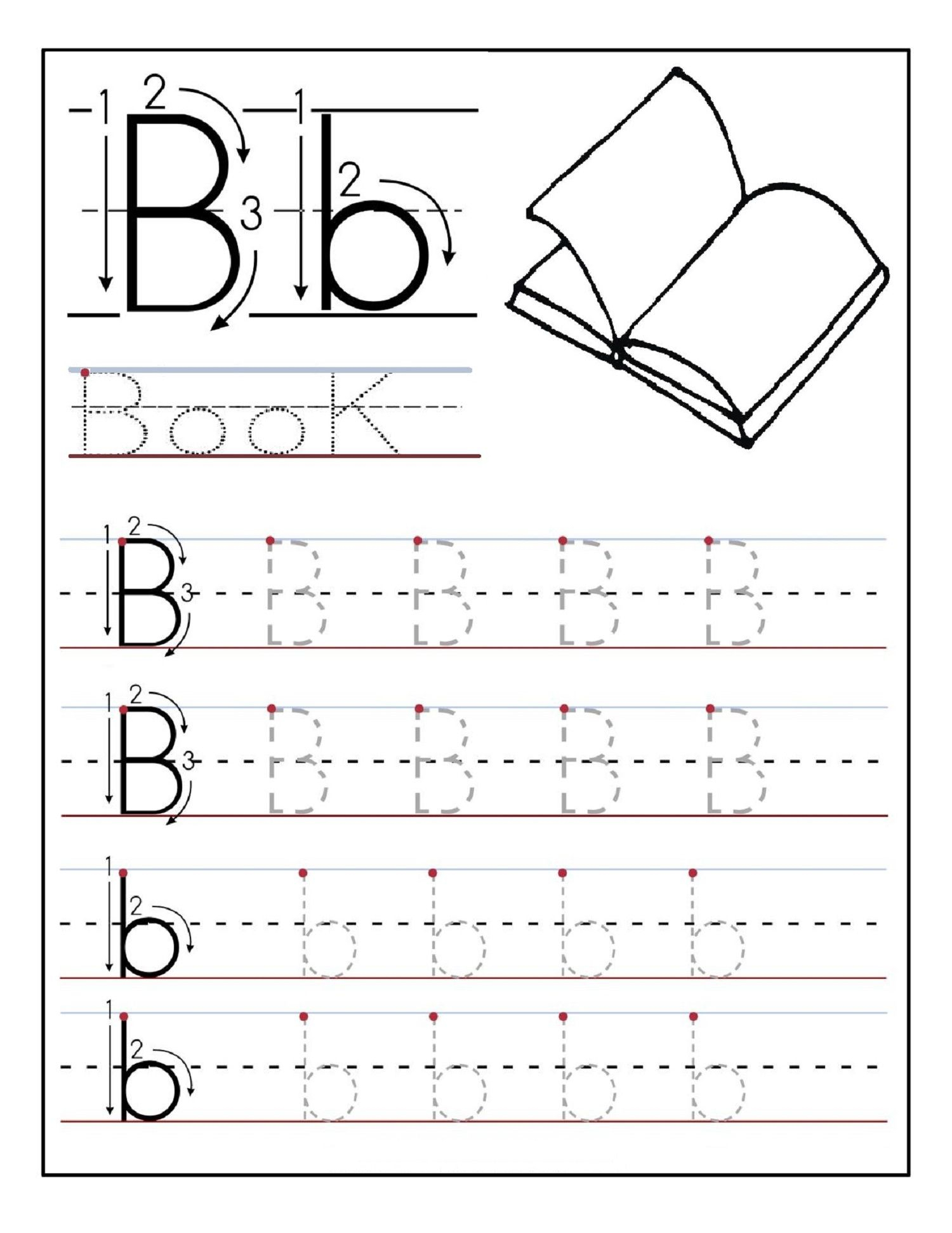 Tracing Letters Kindergarten Sheets TracingLettersWorksheets
