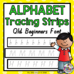 Alphabet Tracing Strips Qld Beginners Font pertaining to Qld Font Tracing Letters