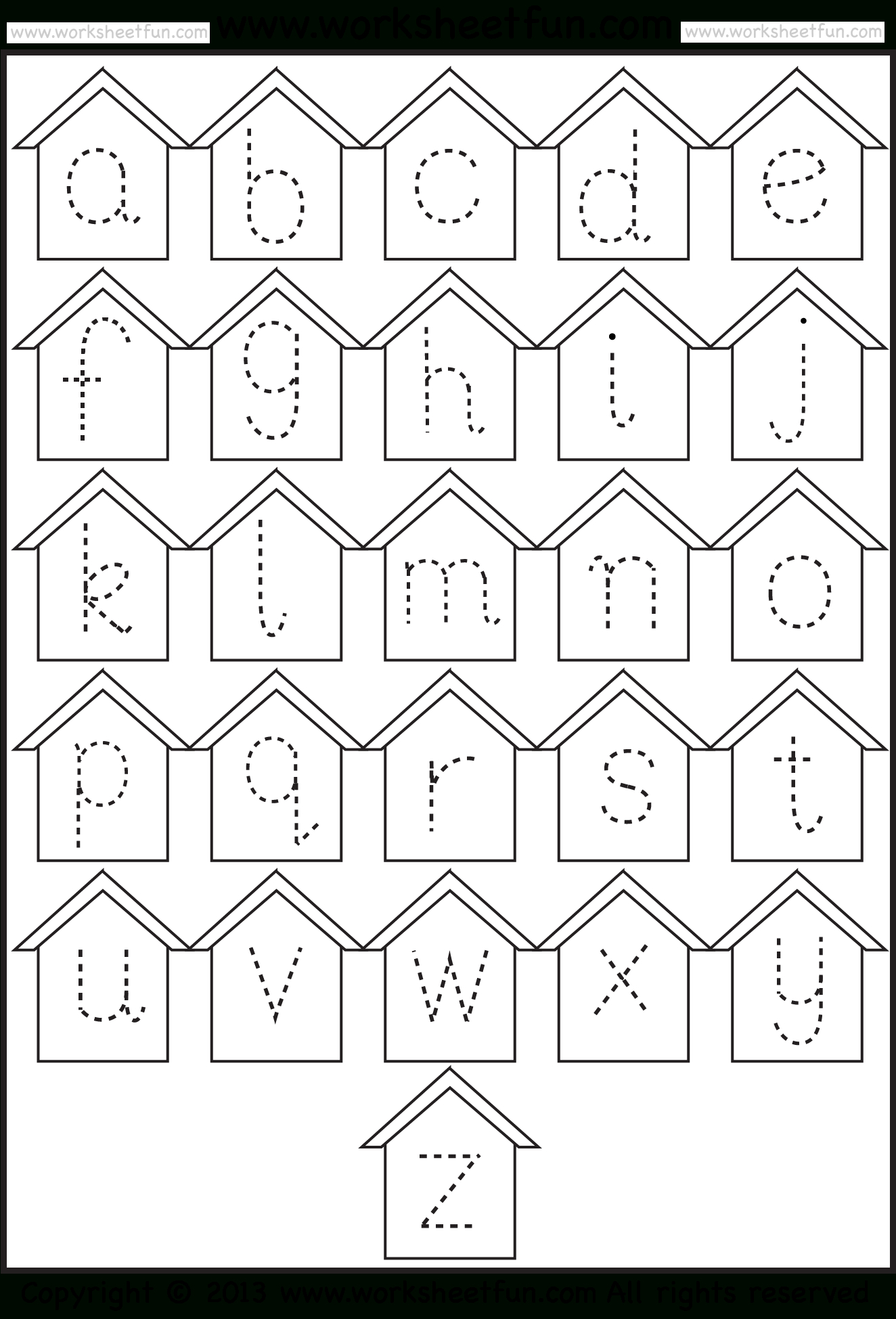 Alphabet Tracing Worksheet A Z | Printable Worksheets And for Tracing Small Letter A Worksheet