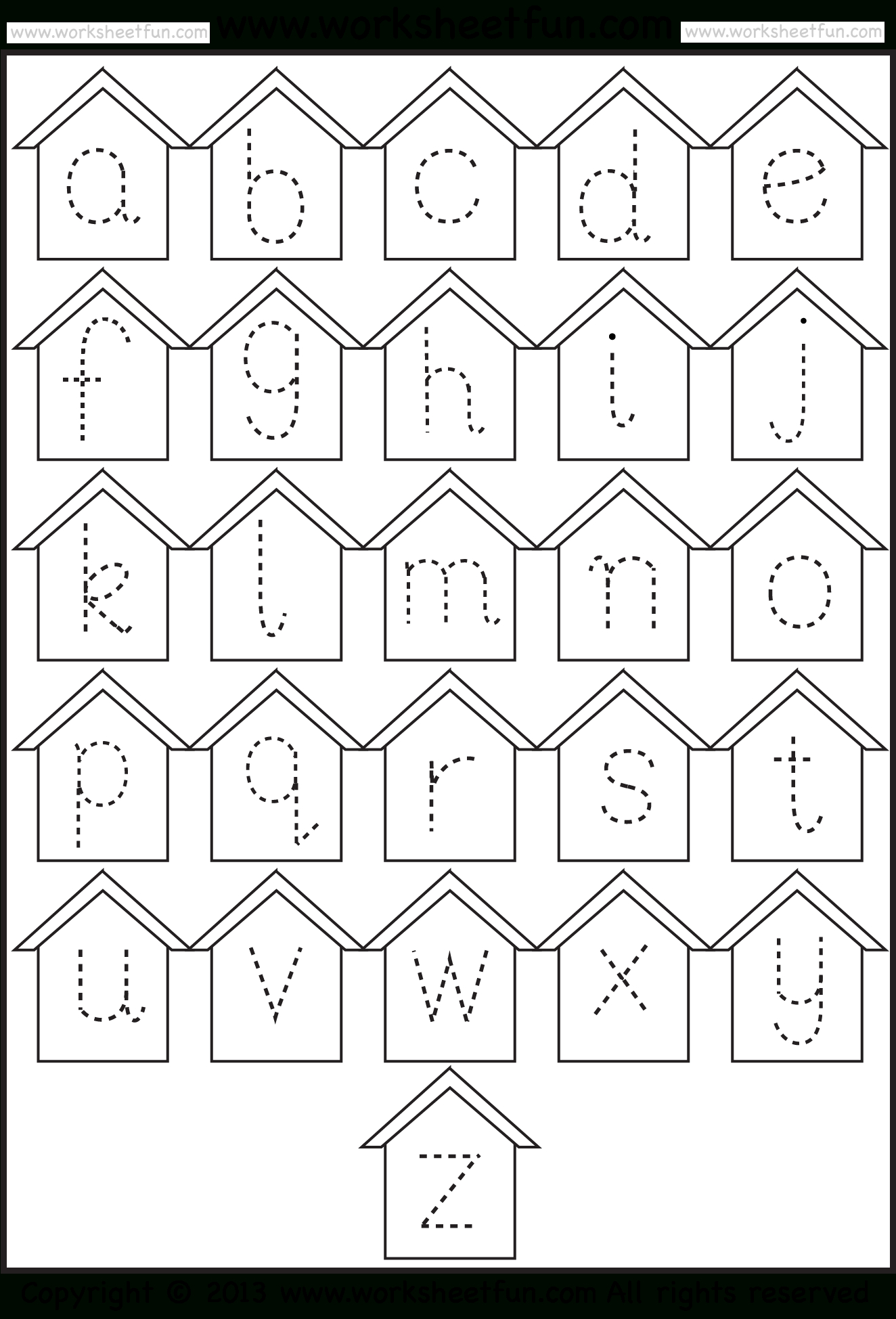 Tracing Small Letter A Worksheet  TracingLettersWorksheets.com