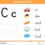 Alphabet Tracing Worksheet Stock Vector. Illustration Of inside Tracing Letters Az Worksheets