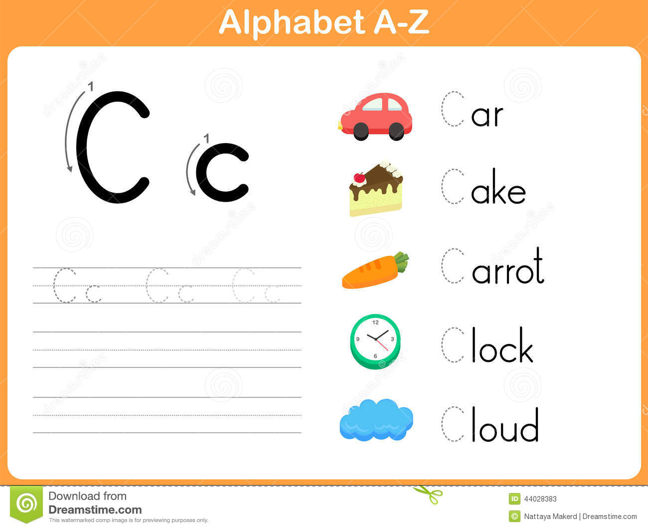 Alphabet Tracing Worksheet Stock Vector. Illustration Of inside Tracing Letters Az Worksheets