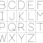 Alphabet Tracing Worksheets A-Z Printable | Loving Printable in Dot To Dot Letters For Tracing