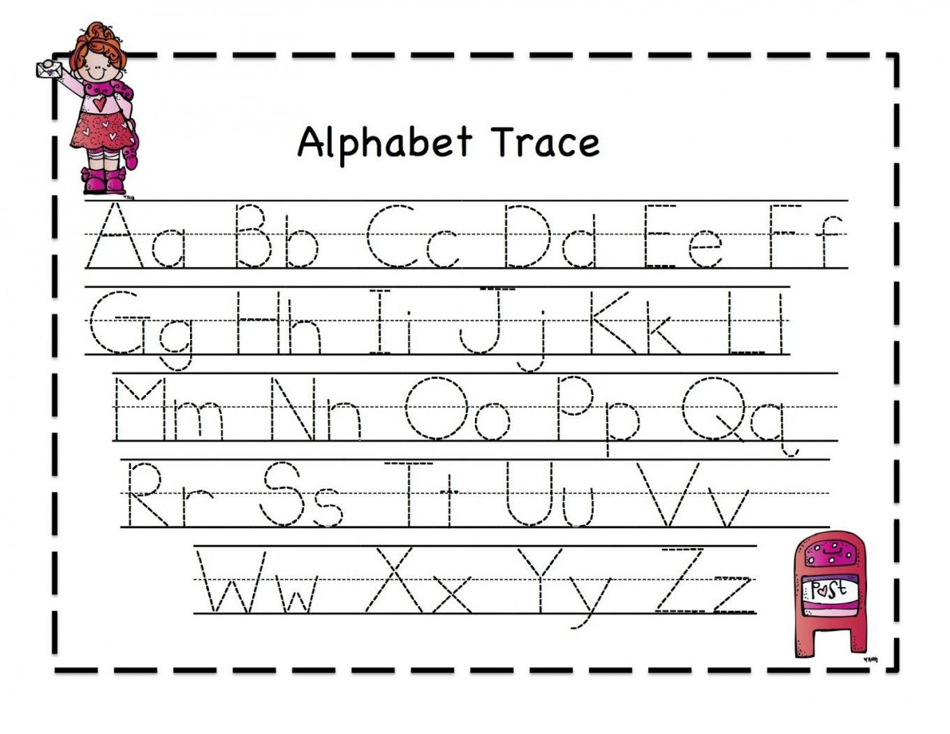 Alphabet Tracing Worksheets Pdf | Kindergarten | Alphabet with regard to Free Printable Preschool Worksheets Tracing Letters Pdf