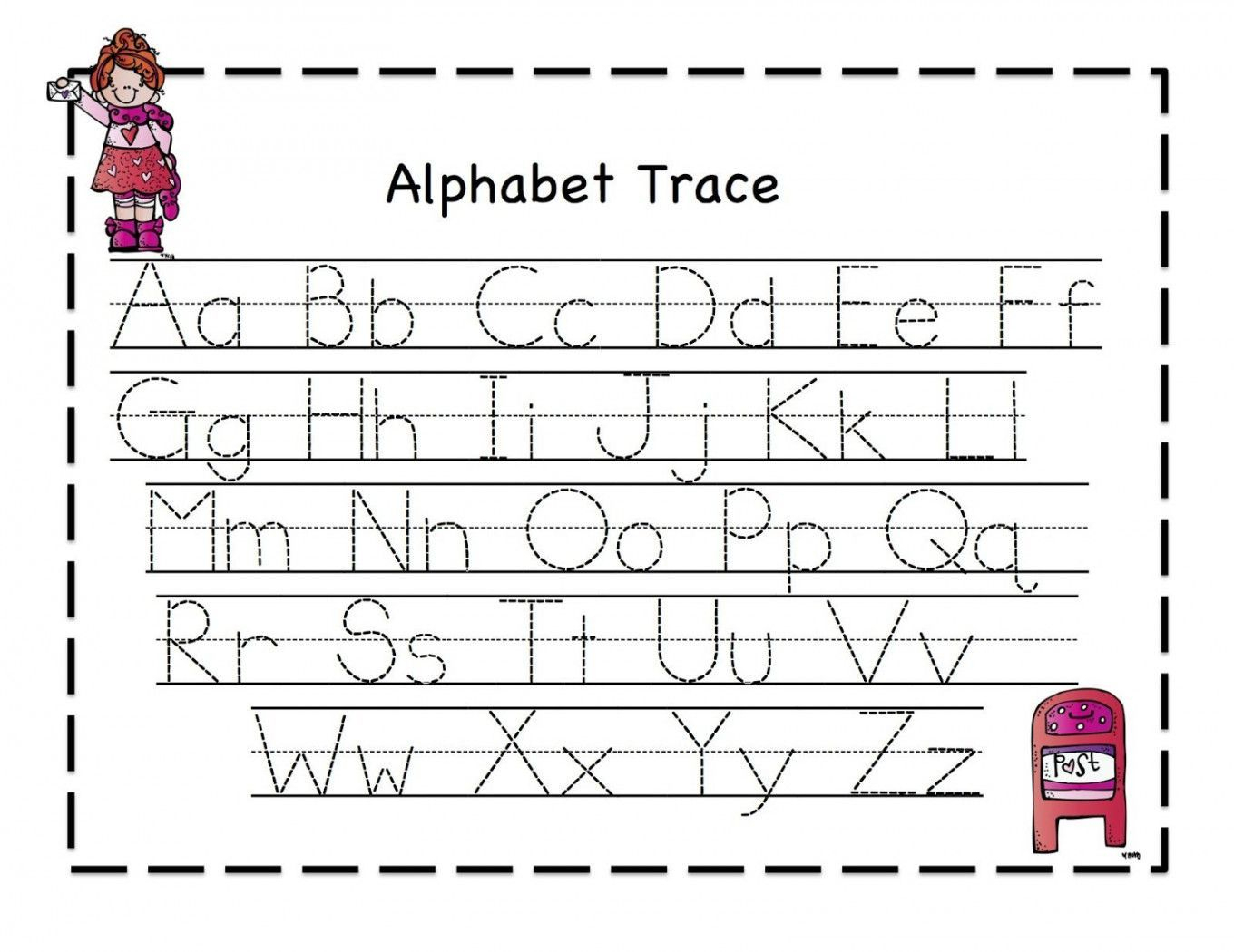 Free Printable Preschool Worksheets Tracing Letters Pdf ...