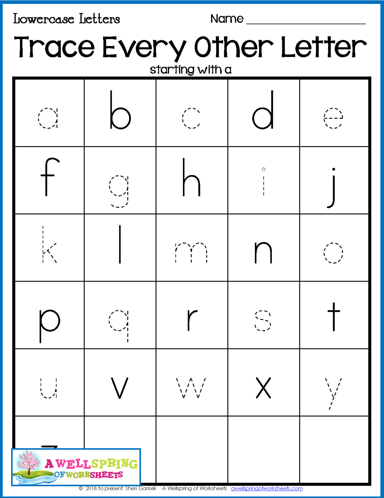 Tracing Upper And Lowercase Letters - TracingLettersWorksheets.com