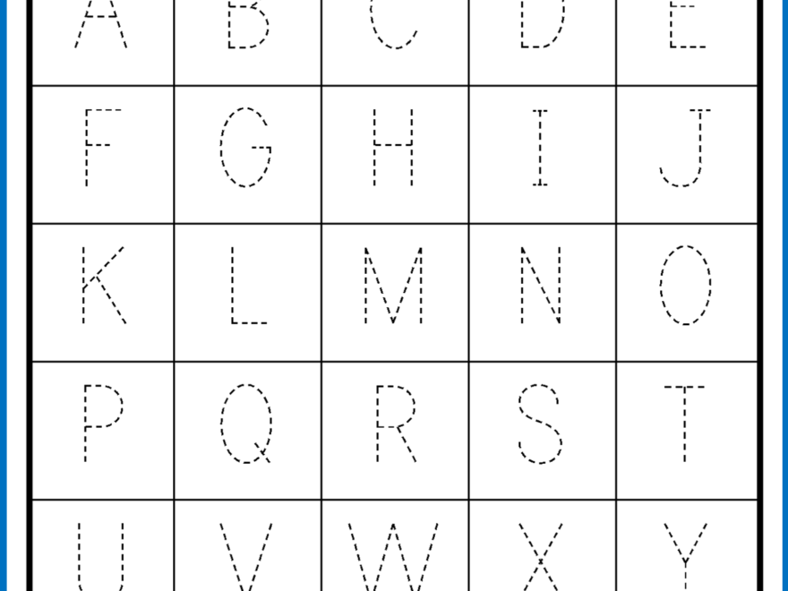 Alphabet Tracing Worksheets - Uppercase & Lowercase Letters within Letter Tracing Worksheets Uppercase
