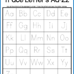 Alphabet Tracing Worksheets - Uppercase &amp; Lowercase Letters within Tracing Upper And Lowercase Letters