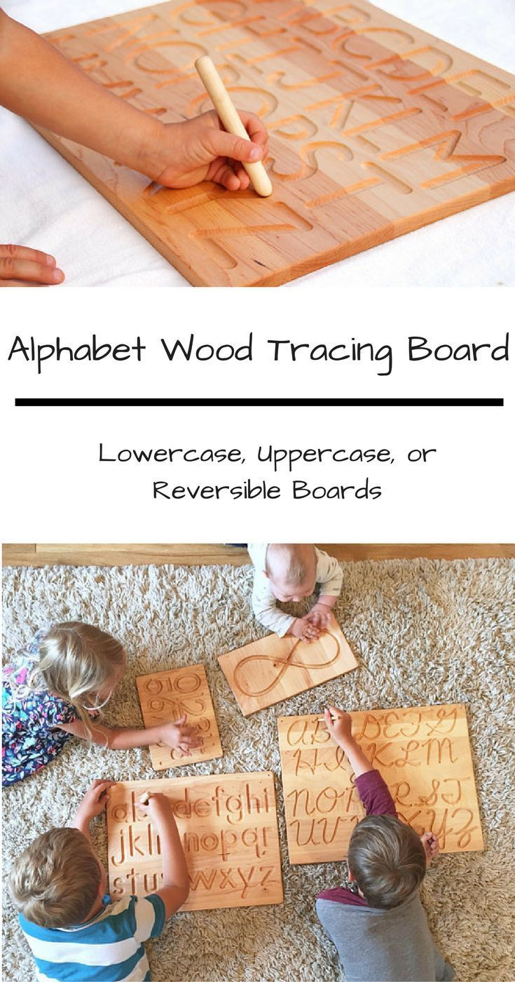 Alphabet Wood Tracing Board Lowercase And/or Uppercase with regard to Tracing Letters On Wood