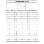 Alphabet Worksheets | Tracing Alphabet Worksheets intended for Tracing Letter D Worksheets