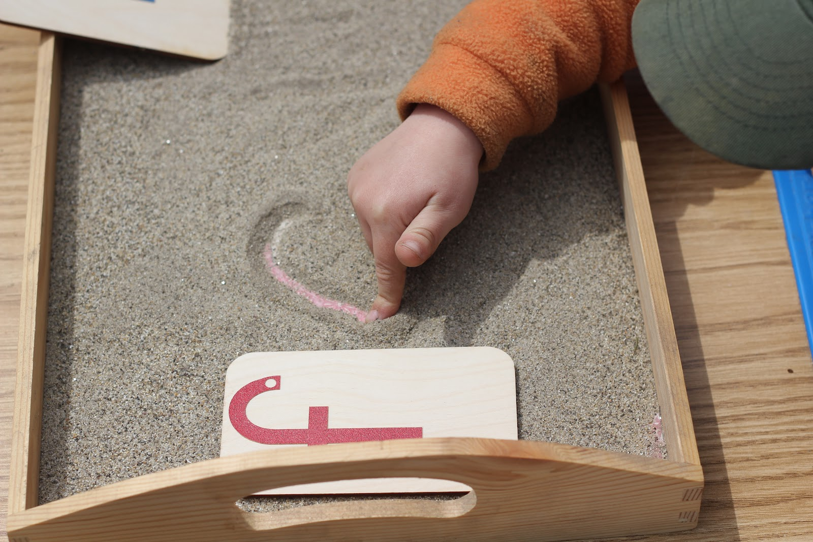 Any Given Moment: Life's A Sandy, Montessori Beach pertaining to Sand Tracing Letters