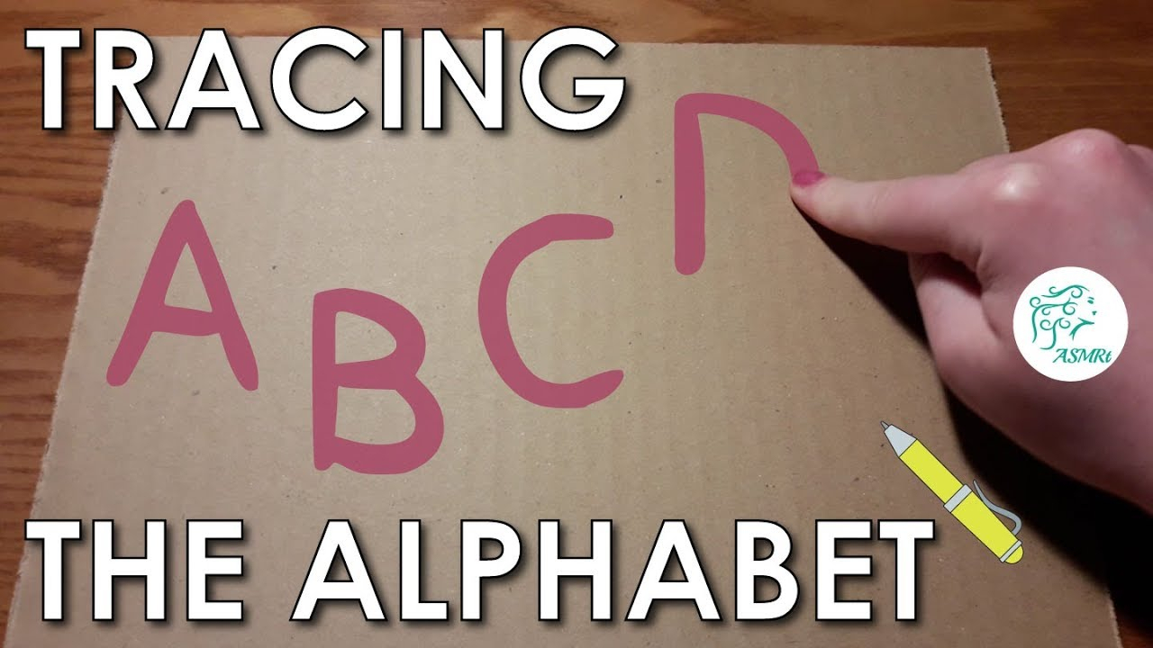 Asmr • Tracing The Alphabet • W/ Finger &amp;amp; Pen On Cardboard Paper with regard to Finger Tracing Letters