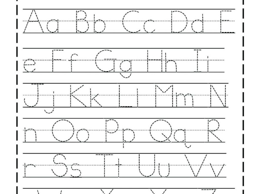 Az Worksheets For Kindergarten Letter I Tracing Worksheet M intended for Free Tracing Letters A-Z Worksheets