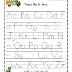 Az Worksheets For Kindergarten Letter I Tracing Worksheet M pertaining to Tracing Letters Template Free