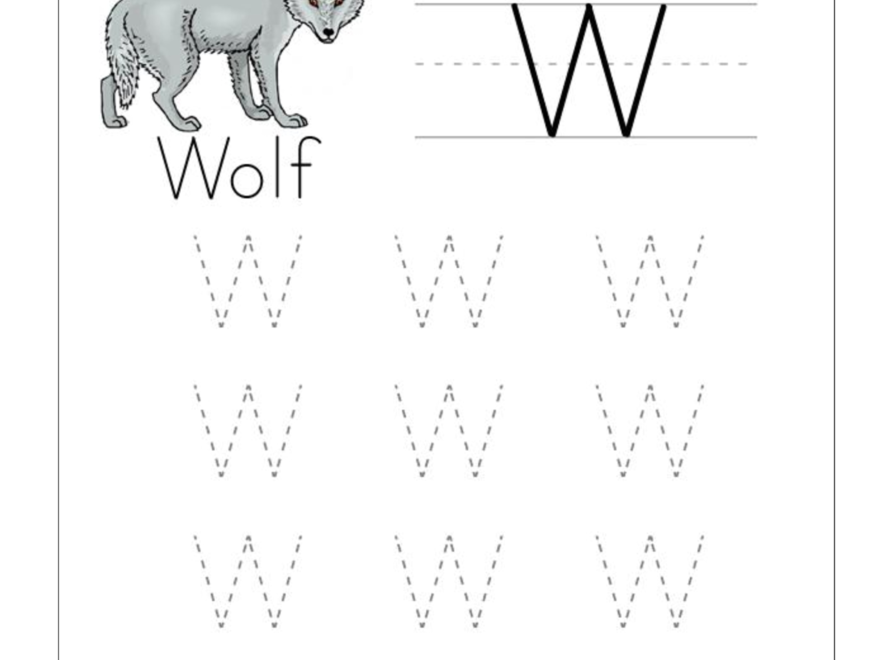 Big W Tracing Worksheet Doc .. | Tracing Letters, Tracing pertaining to Letter Tracing Worksheets Doc