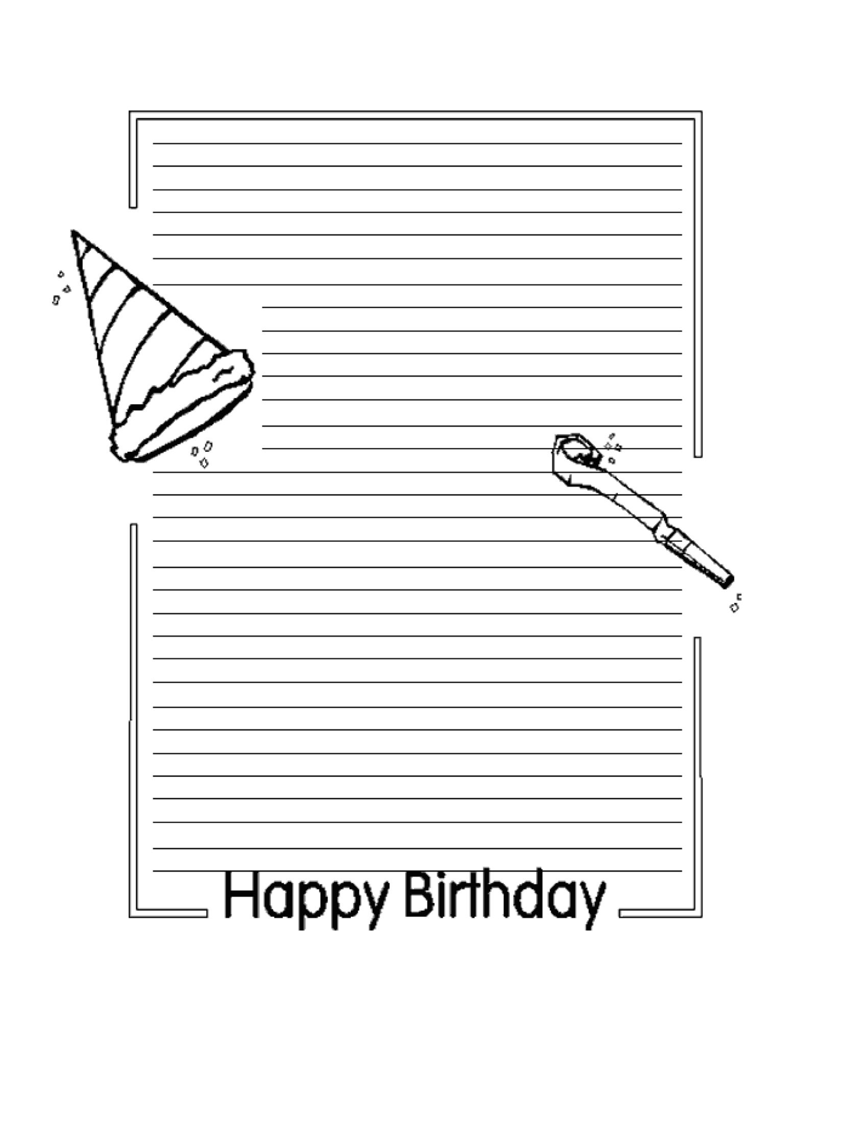 Birthday Letters To Presidents Writing Activity Tip: Masters for Happy Birthday Tracing Letters