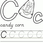 Candy Corn Letter &quot;c&quot; Worksheet | Letter C Worksheets throughout Trace Letter C Worksheets Preschool