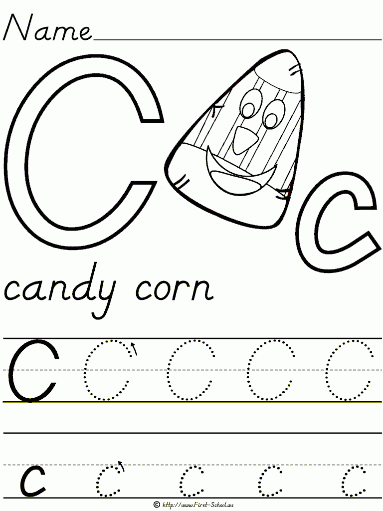 Worksheet Letter C For Preschool