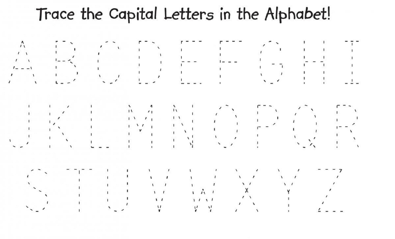 Capital Letter Worksheets To Print | Activity Shelter with regard to Tracing Big Letters Worksheets