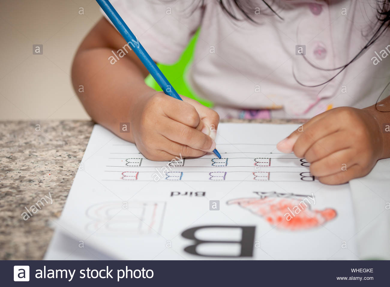 Child Tracing Hand Stock Photos &amp;amp; Child Tracing Hand Stock in Tracing Letters With Fingers