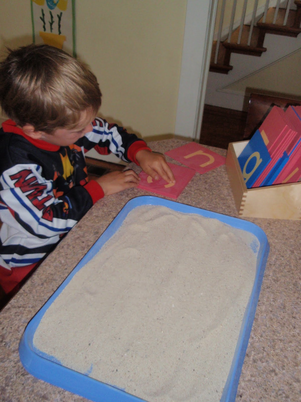 Christine&amp;#039;s Crazy Kids: Sandpaper Letters &amp;amp; Sand Tracing inside Sand Tracing Letters