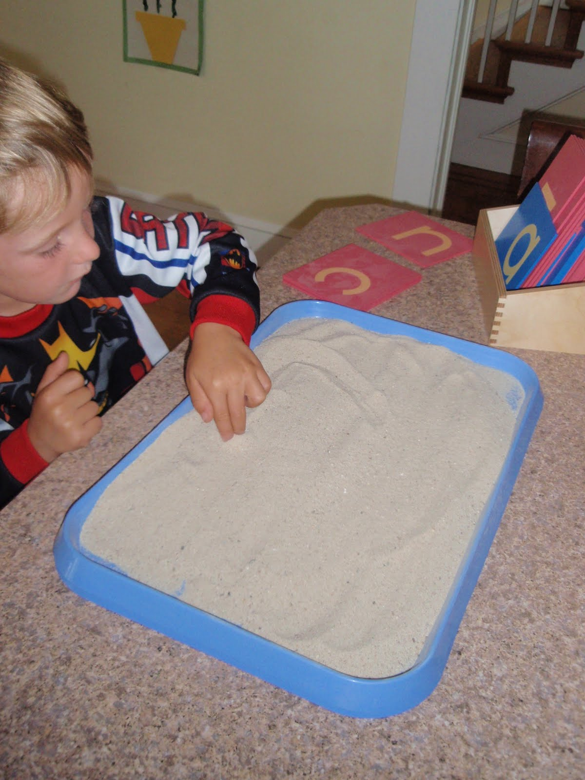 Christine&amp;#039;s Crazy Kids: Sandpaper Letters &amp;amp; Sand Tracing pertaining to Tracing Letters In Sand