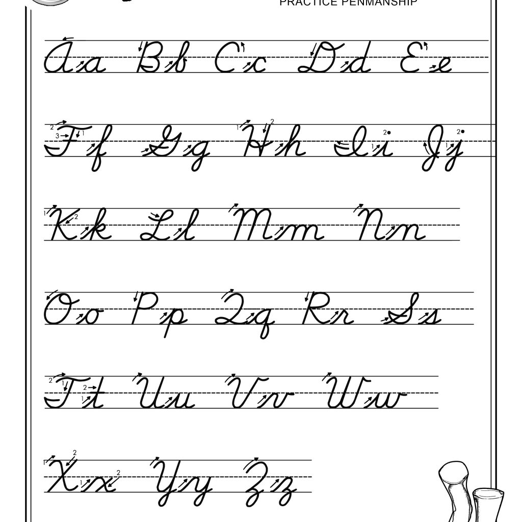 printable tracing cursive letters