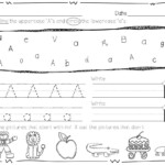 Coloring Book : Alphabete Miss Kindergarten Coloring Book with Tracing Lowercase Letters For Preschool