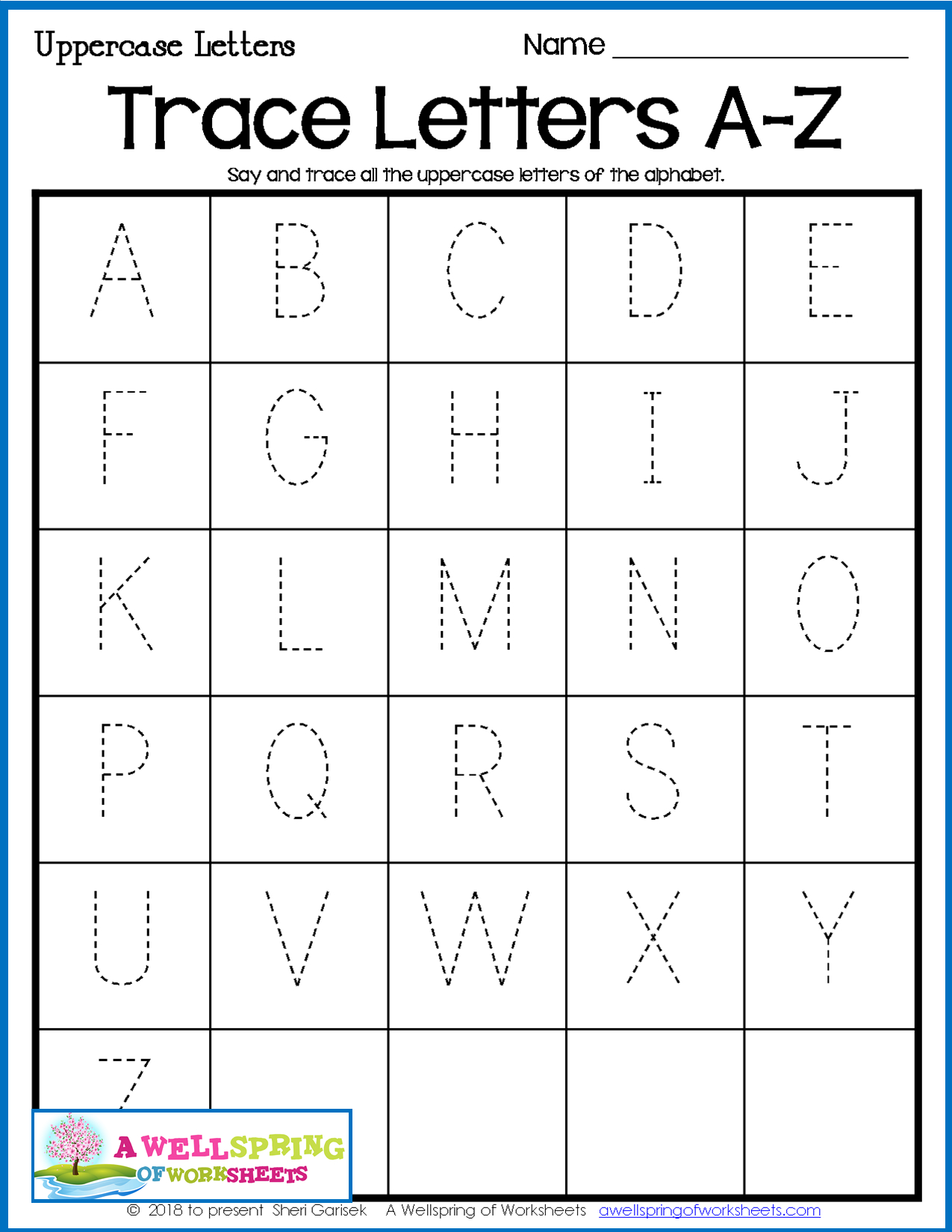 Printable Abc Trace Sheets