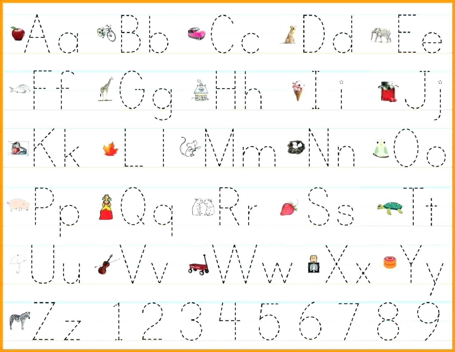 free printable tracing letters for kindergarten